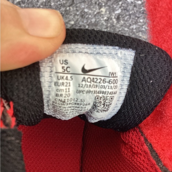 NIKE TODDLER TEAM HUSTLE D 9 (TD) BASKETBALL SHOES #AQ4226 600 Size 5c - Picture 5 of 6